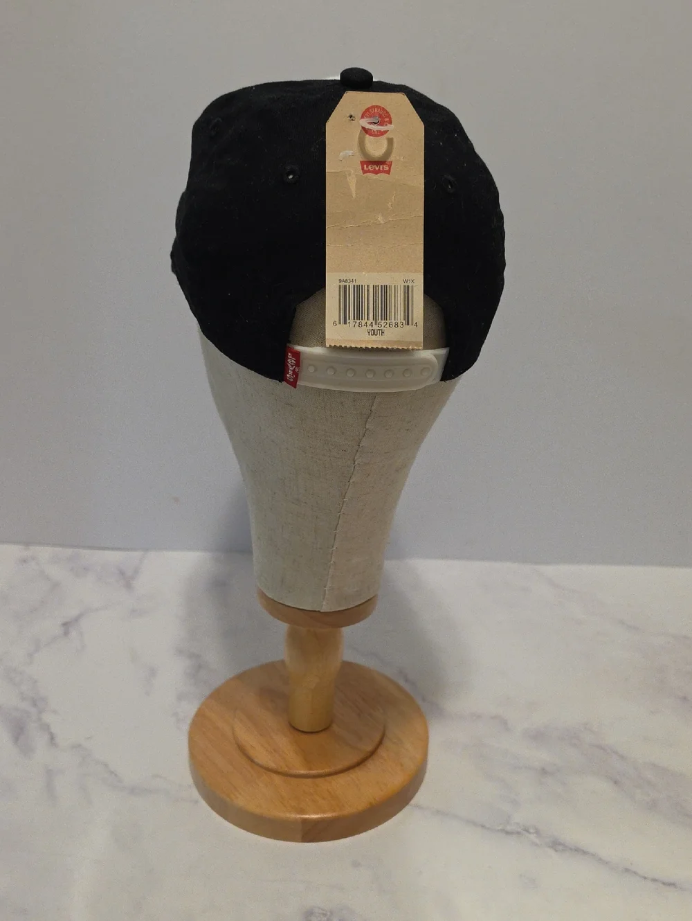 Levi's Two-Tone Black & White Baseball Cap with Red Logo Brand New